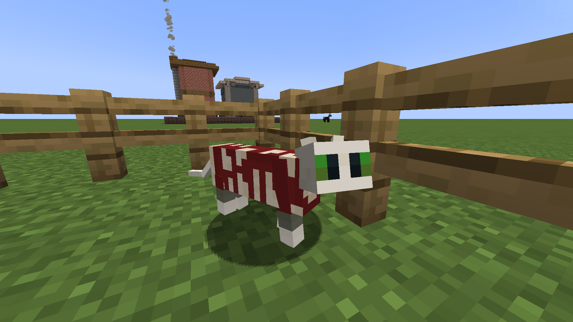 a cat (white variant) designed to look like WillowsCraft