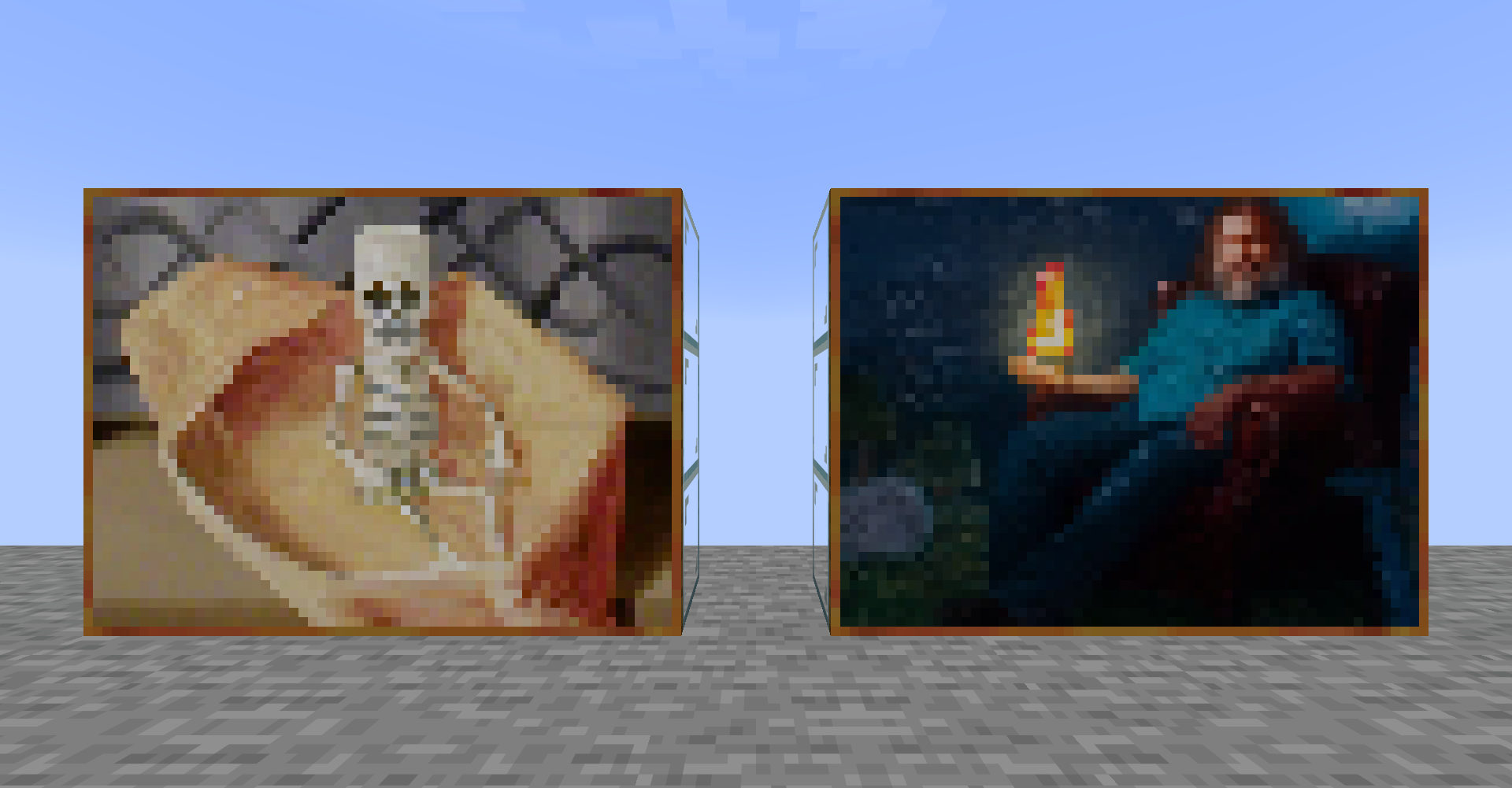 Replace Skeleton painting