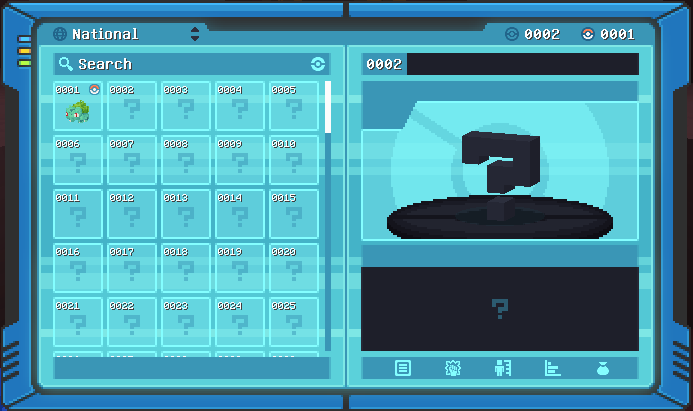 Showcase of the dark elements in the Pokedex