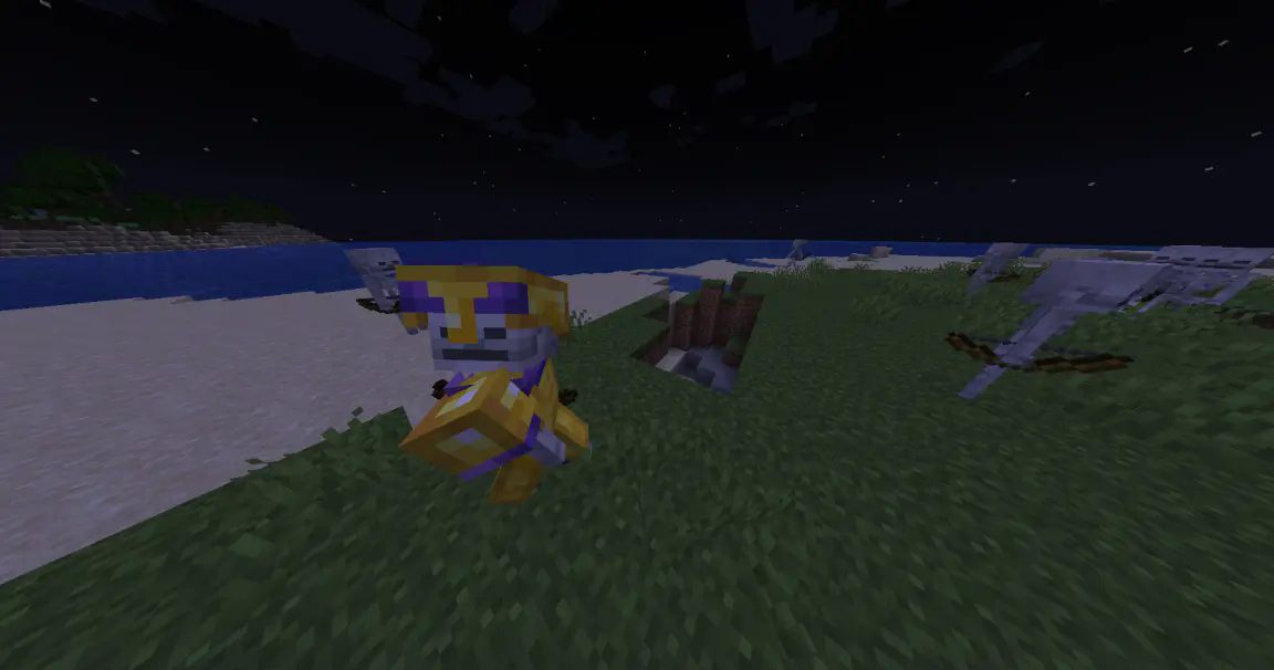skeletons with armor trims