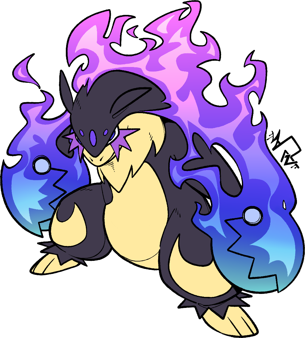 mega typhlosion