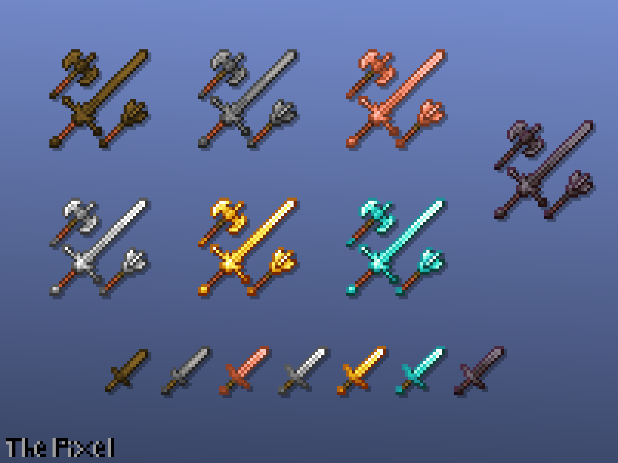 Here's a quick showcase including the new retextured vanilla items.