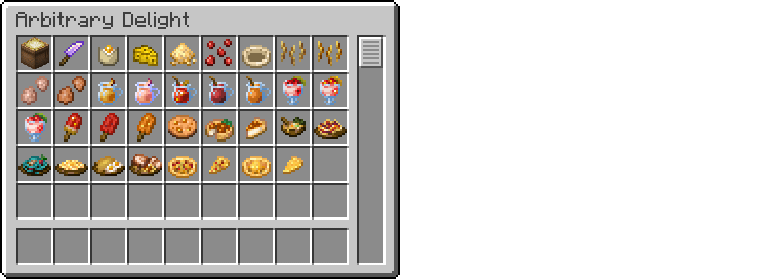 arbitrary delight list
