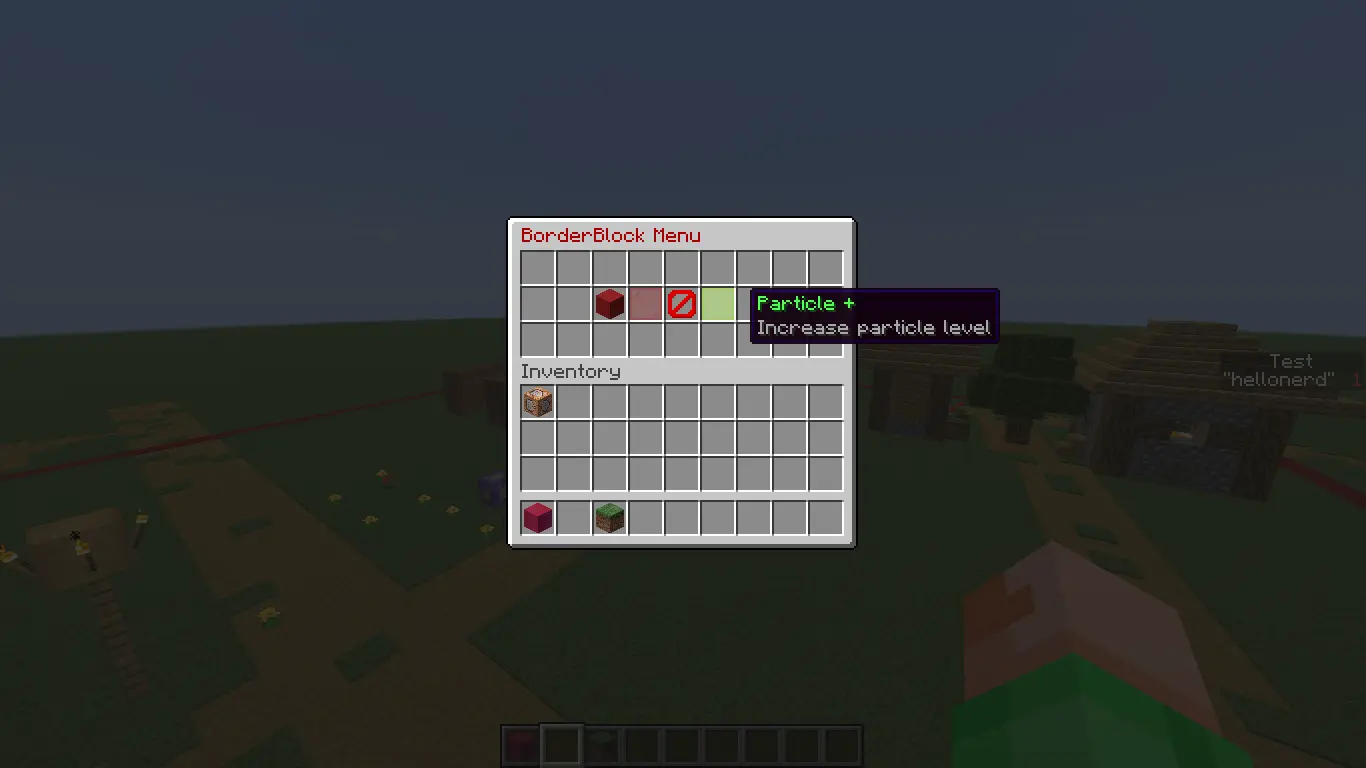 Border Block Menu
