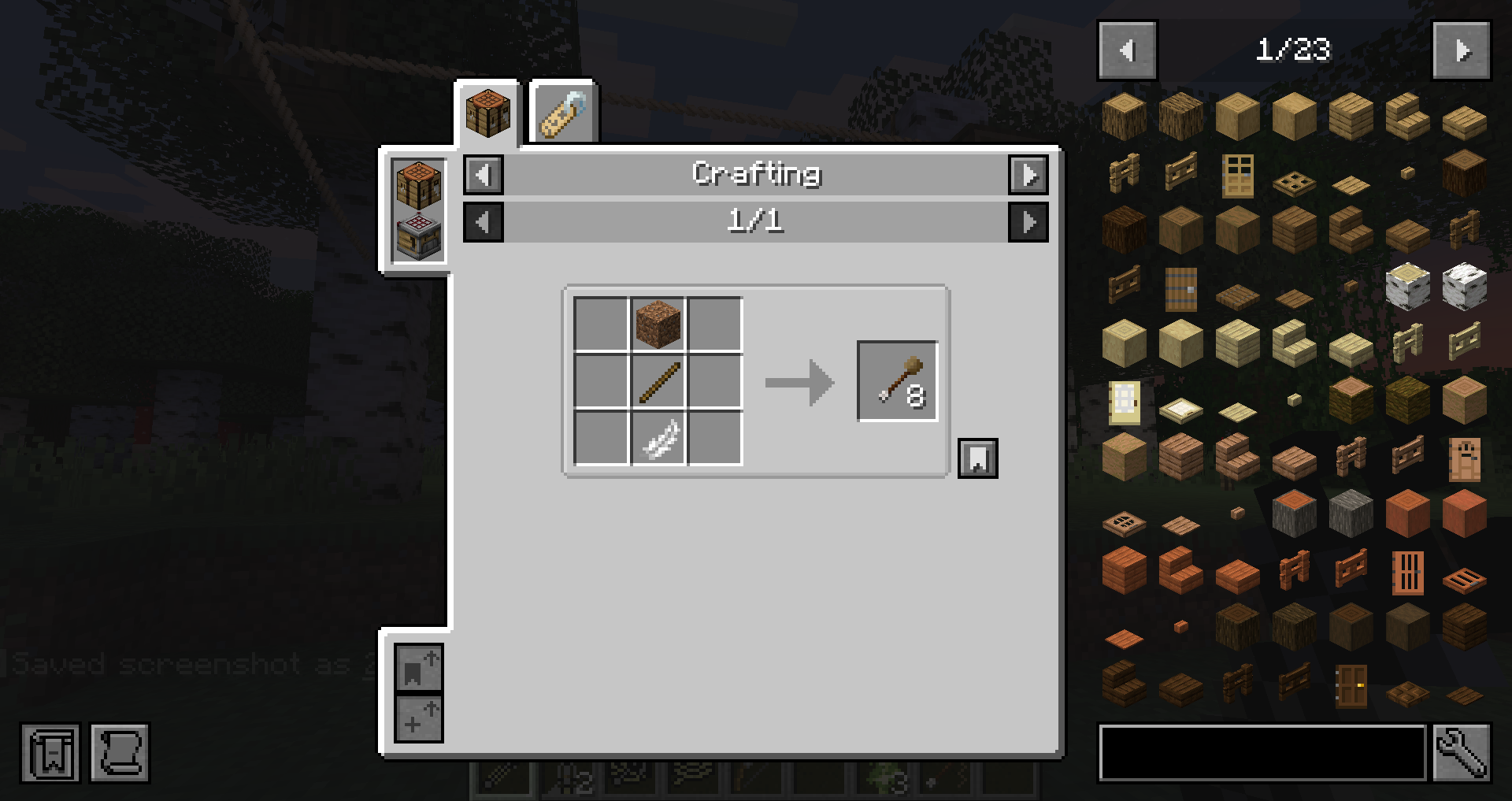 dirt arrow craft