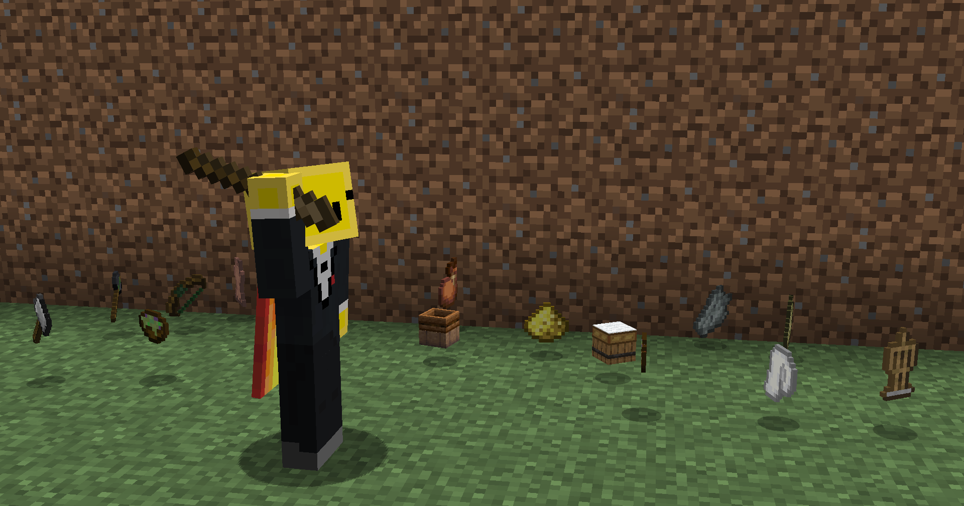 Some of the textures added by this resource pack