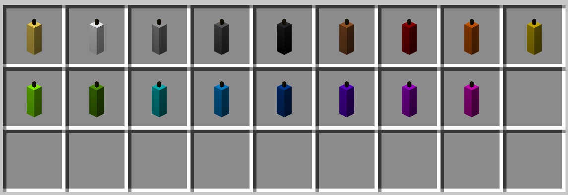 For example - models for candels.