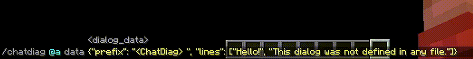 data dialog usage