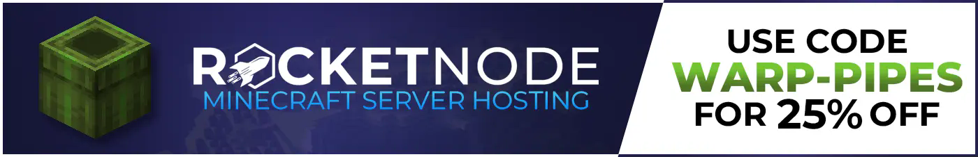 RocketNode Server Hosting - Code: WARP-PIPES