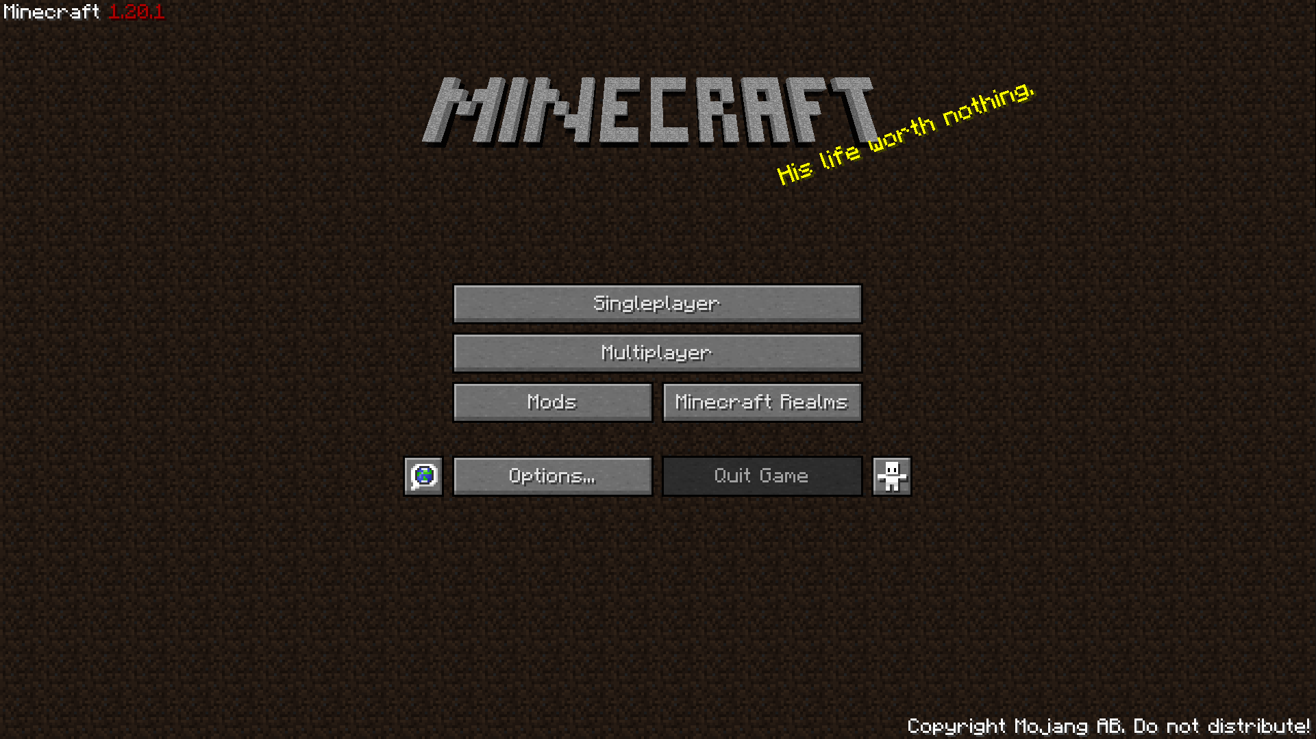 Main Menu from v1.1