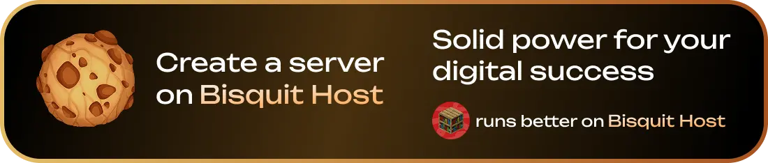 Create a server on Bisquit Host