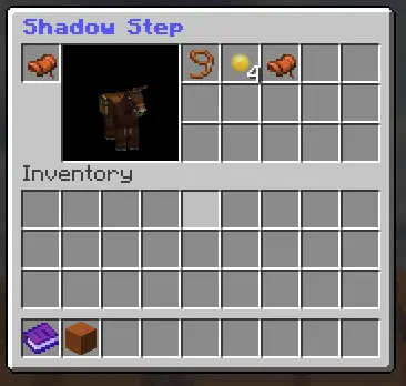 Shadow Step Summonable Mount With Storage