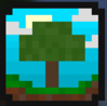 A tree in a plains biome and in colour - the new unknown pack icon