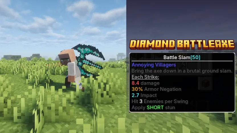 Diamond Battleaxe