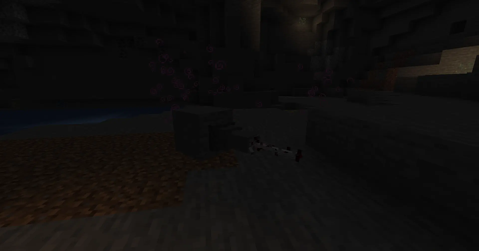??? attacking in a cave