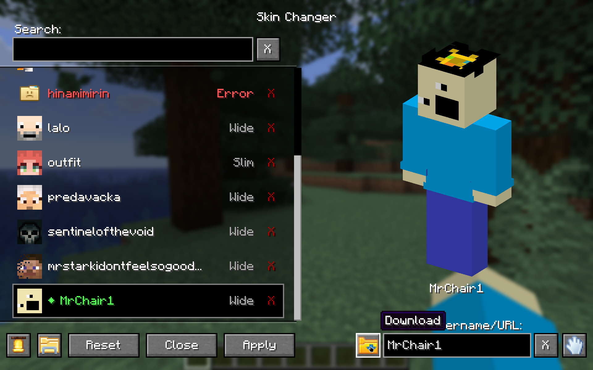 Fetch skin from url or username!