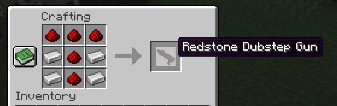 Redstone Dupstep Gun Recipe
