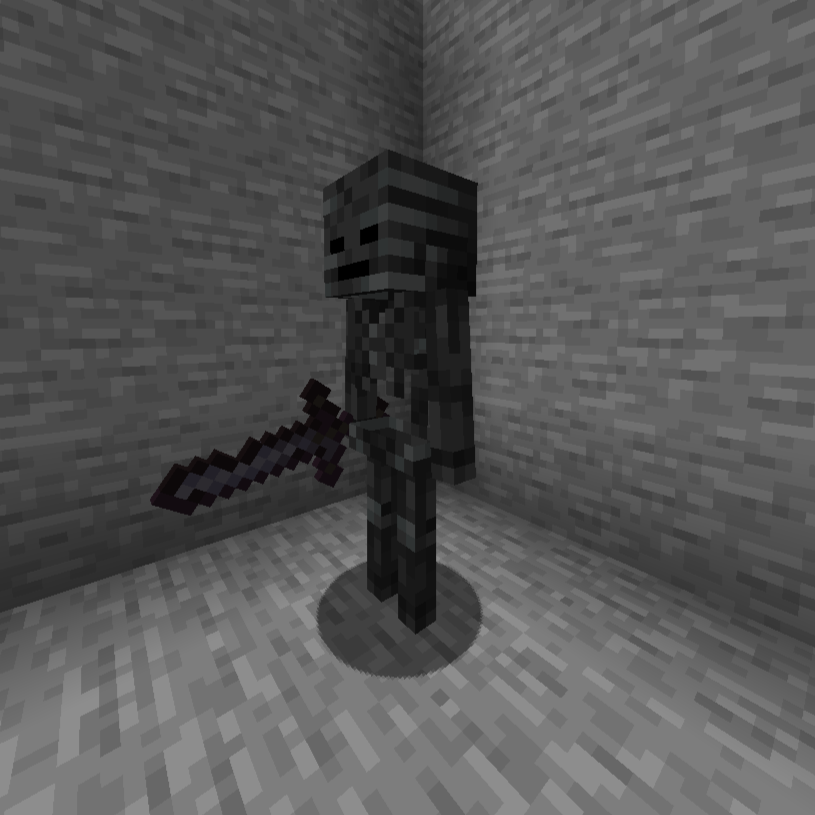 Wither Skeleton with Ancient Blackstone Sword