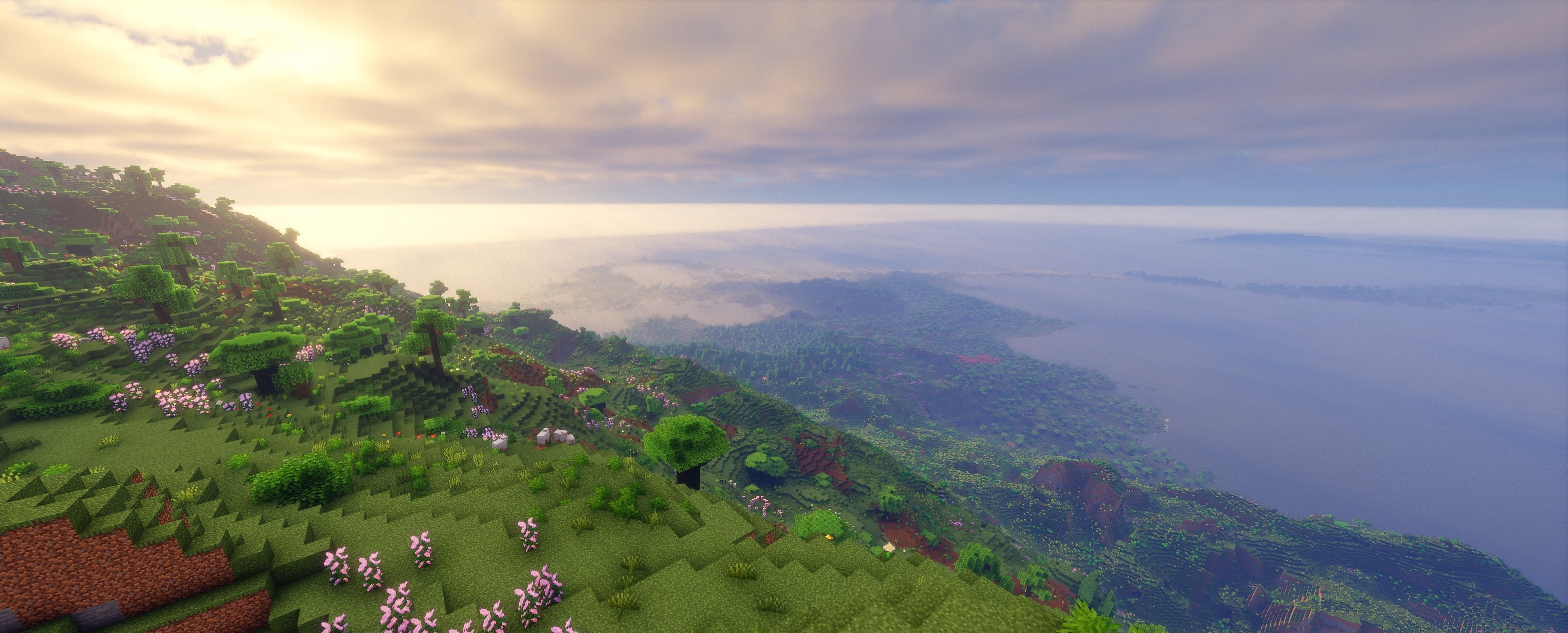 A scenic mountain view.