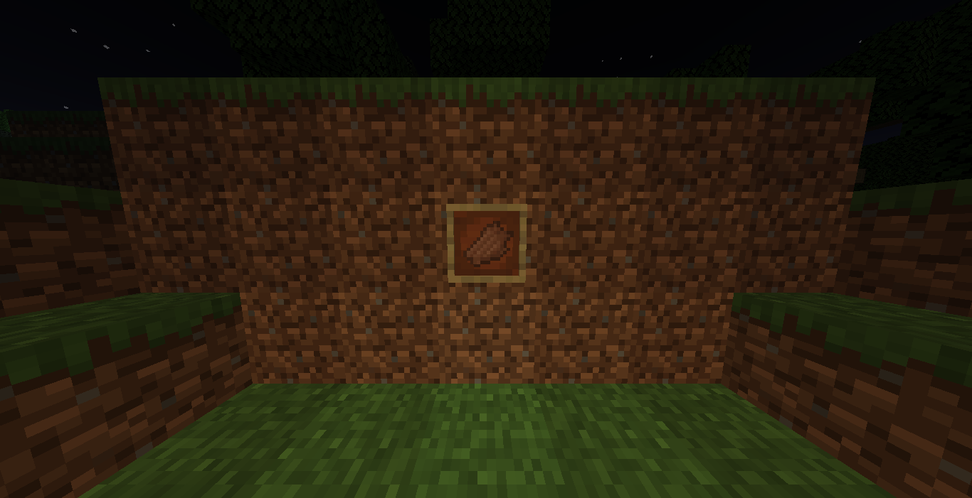 Some flesh in an item frame