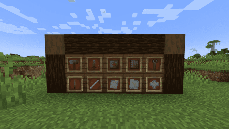 Material and it's item-related forms