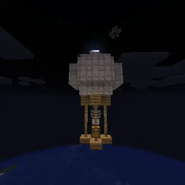 A world generated assembled hot air balloon