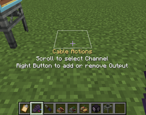 Cable Item hover tooltip while configuring output connections