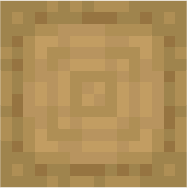 The bottom of the redone crafting table, looks simular to a log's top.