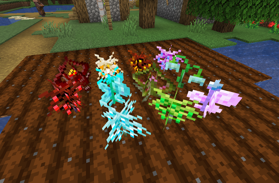 Many kinds of magic plants
