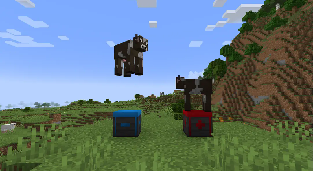 Magnets pushing entities