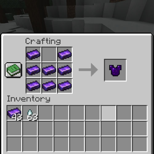 Crafting an Obsidian Chestplate