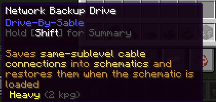 Backup Drive Block tooltip in inventory