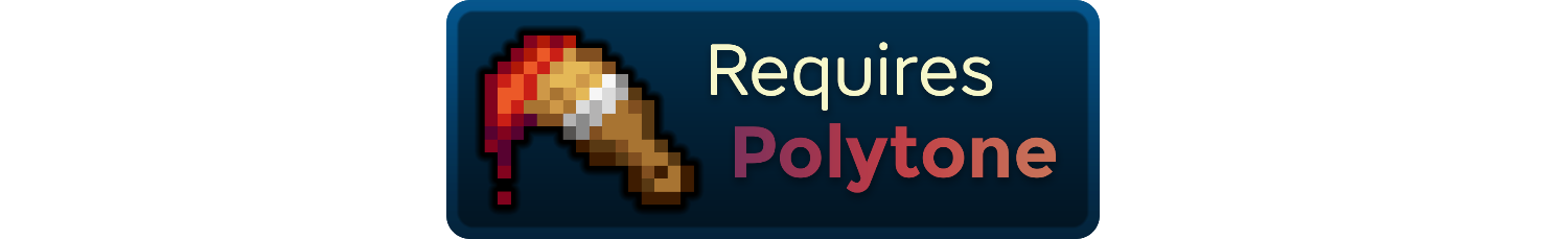 Banner that says: "Requires Polytone"