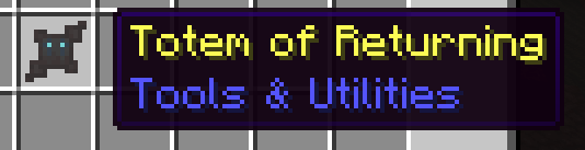 totem of returning item