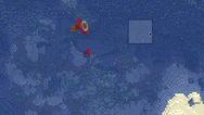 Map view of plane flying