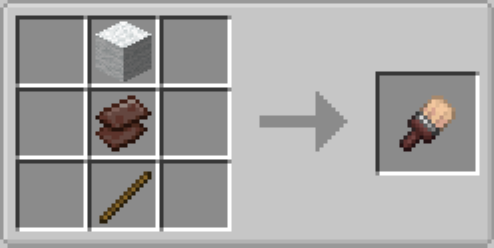Image shows how to craft the Biome Brush.