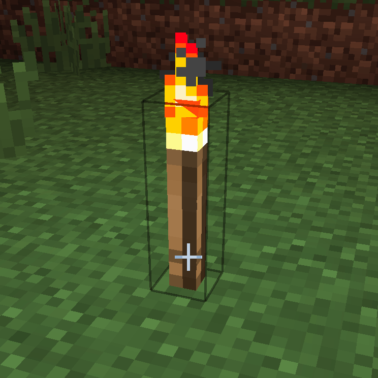 Animation showing the problem of using a torch.png with a different height than vanilla, and the mod's fix