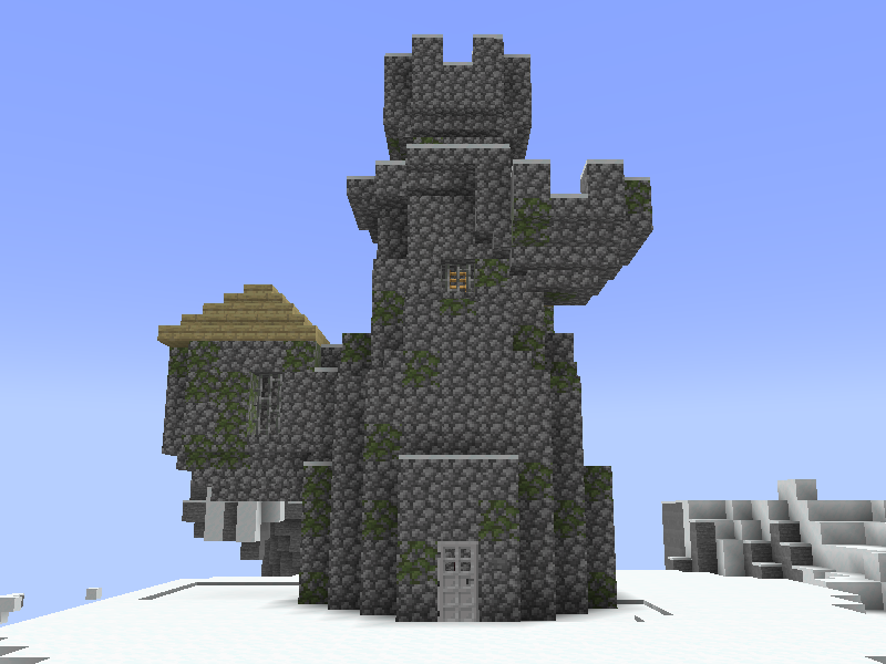 An abandoned wizard tower high up in the snowy mountains. Who knows what you might find in there?