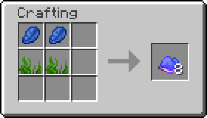 crafting recipe for ocean biome powder