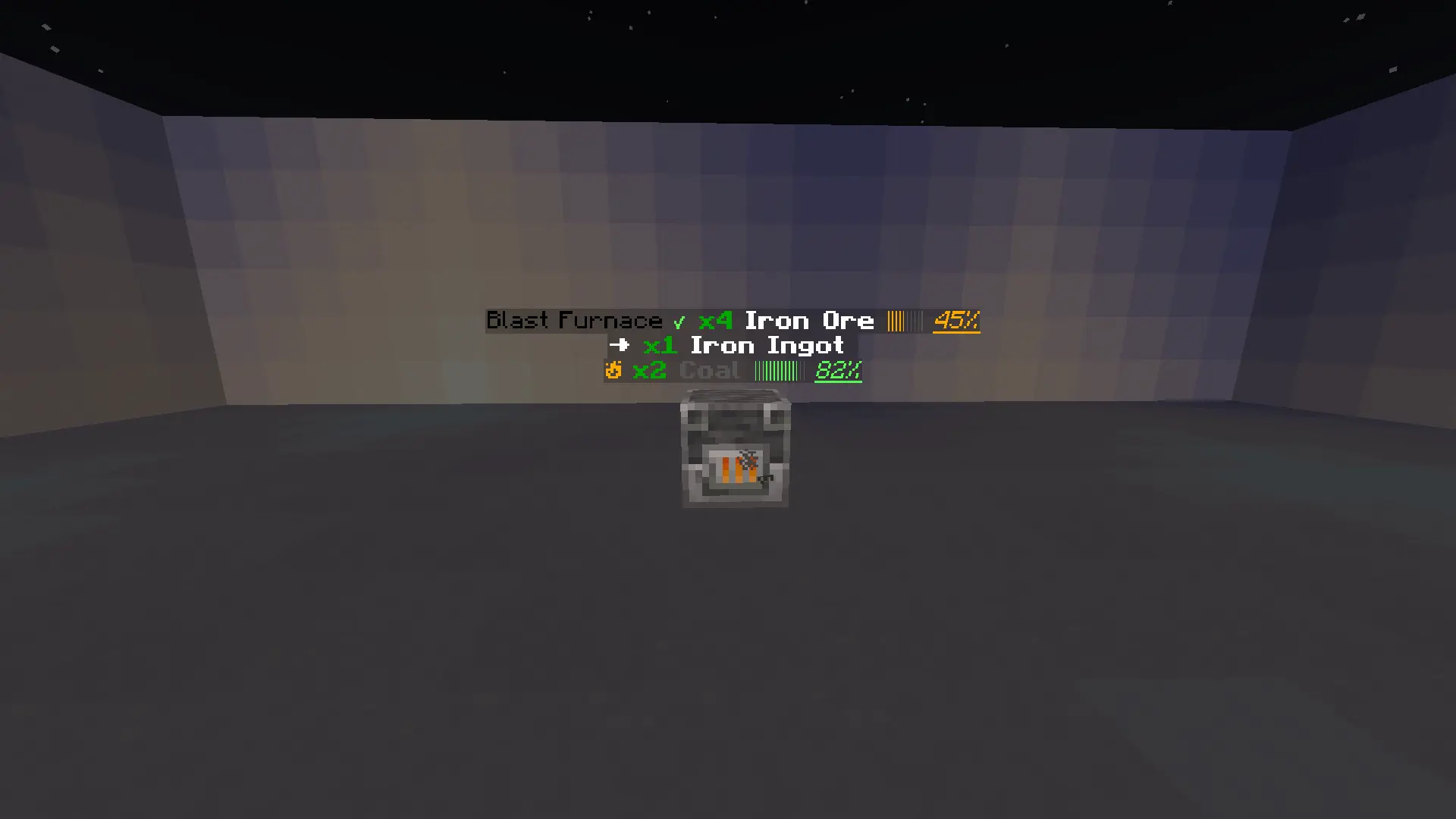 Furnace Overlay - Blast Furnace Display Progress