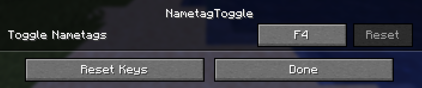 Keybind settings