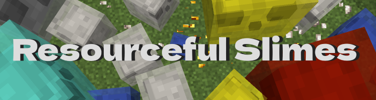 Title with resource slimes in background