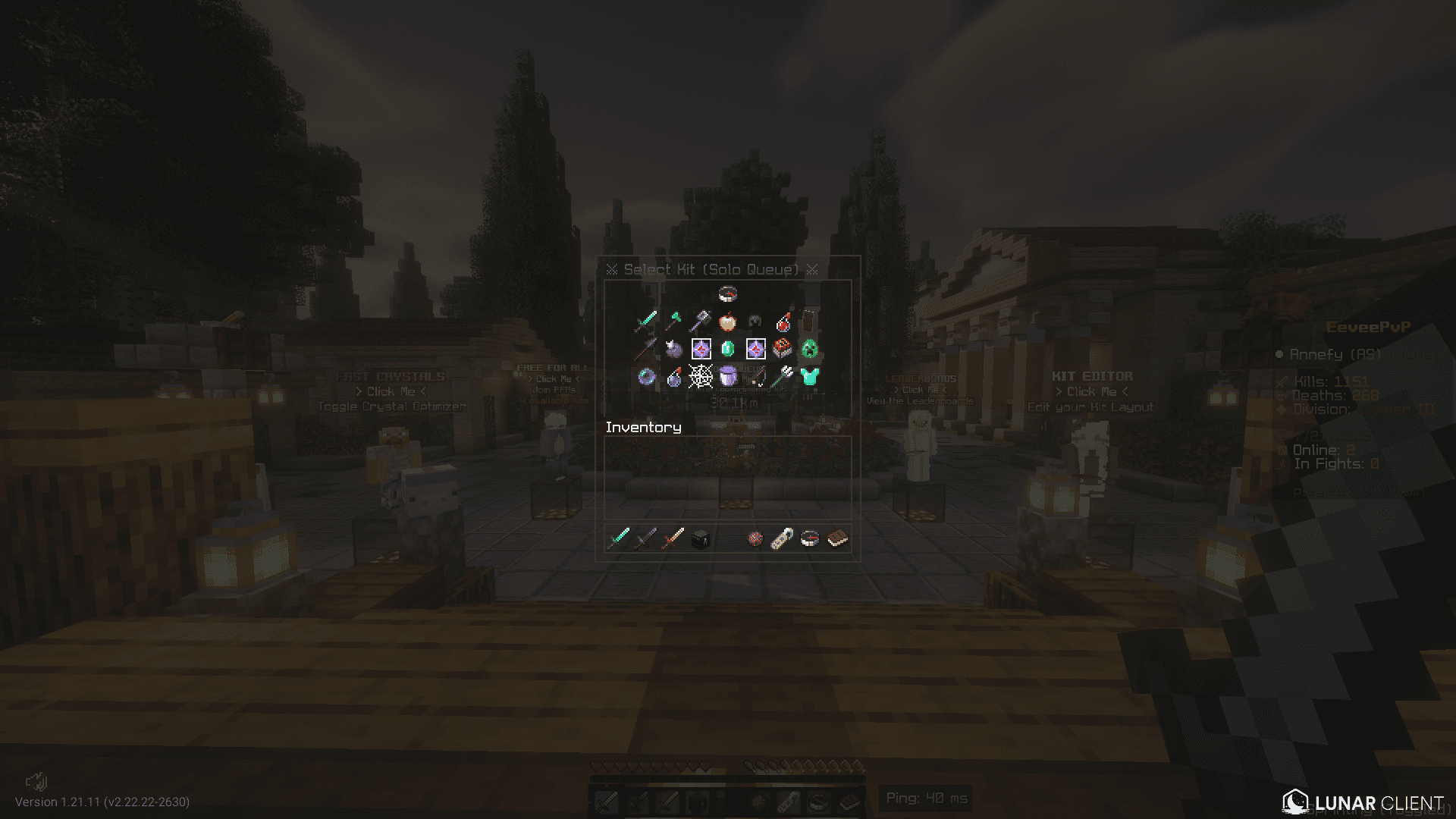Server's Available Kits