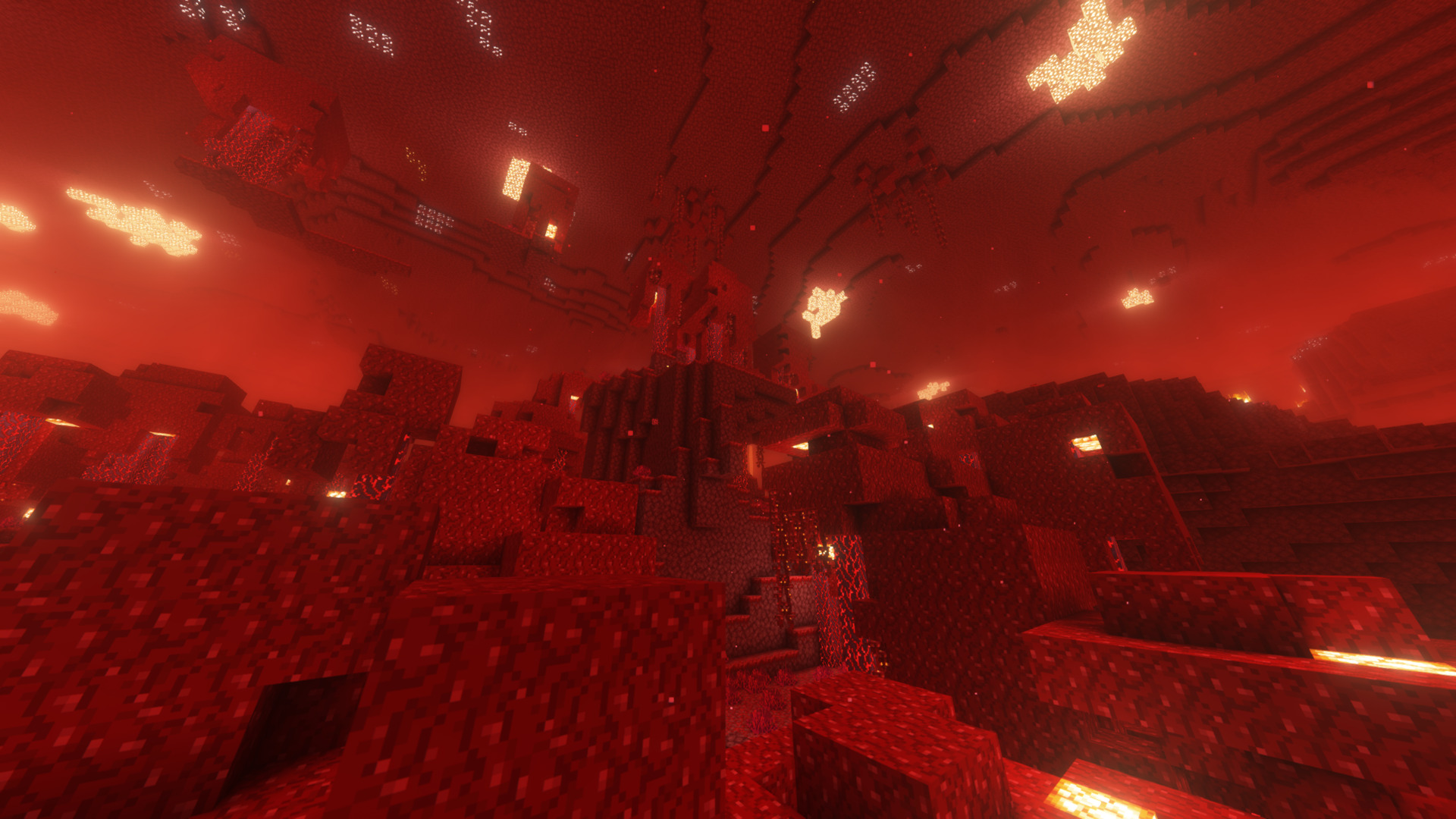 Nether with shaders