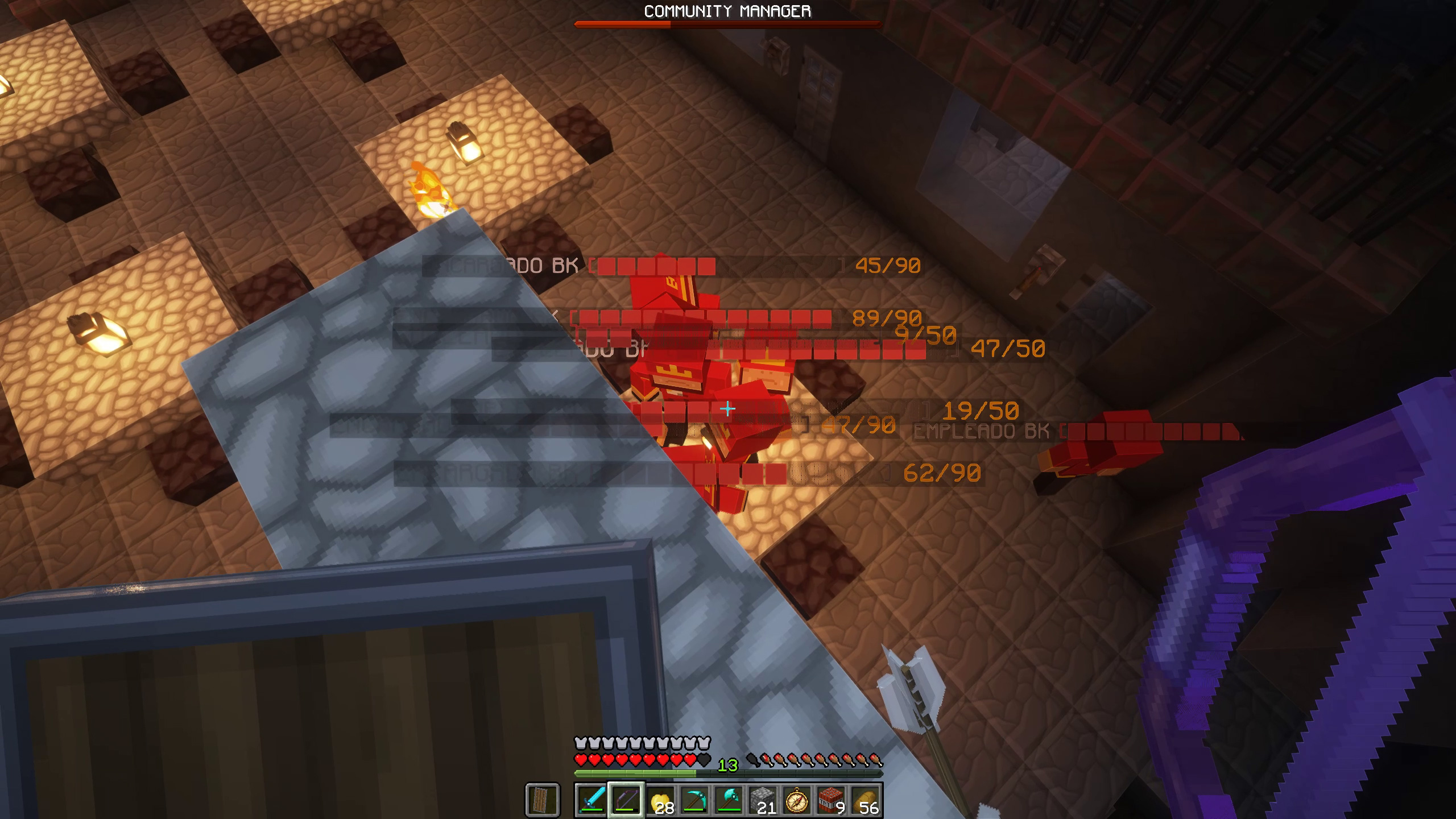 Massive battle against the BK boss.