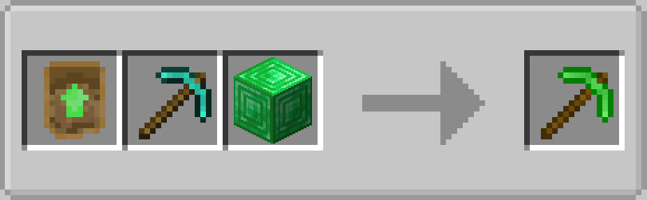 Emerald Pickaxe Crafting
