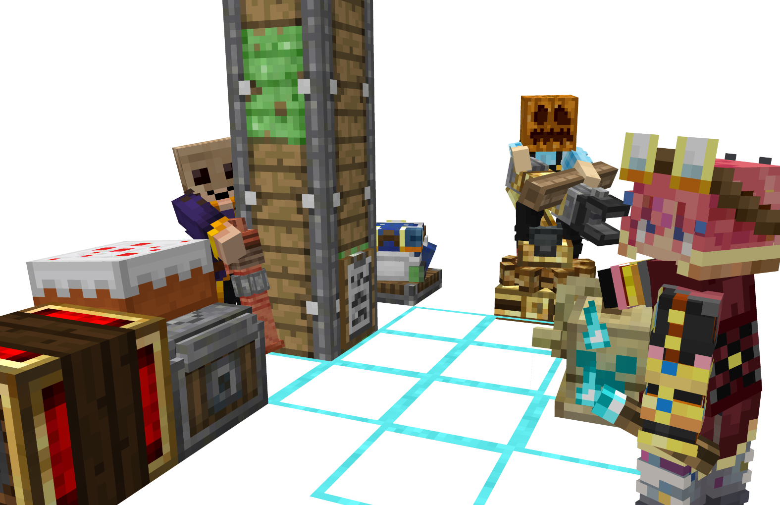 Render featuring me, and my girlfriends, preparing to play a set of (Halloween) pranks on me