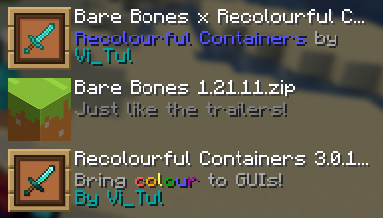 From top to bottom: Recolourful containers, Bare Bones, Bare Bones x Recolourful containers