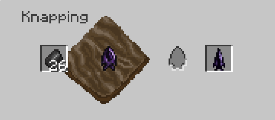 Image of the knapping interface.
