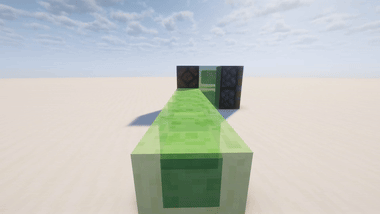 Playerfinder network detecting the player and powering all the blocks around it.